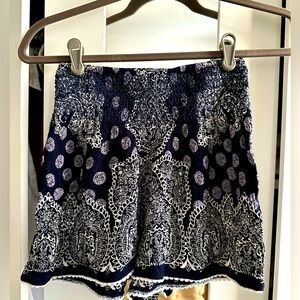 Patrons of Peace Printed Smocked Waist Shorts